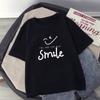 Camiseta de manga corta Ge Hua para hombre, estilo Hong Kong, marca de moda, estilo coreano, holgada, de media manga, ropa informal para parejas.