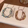 Pulsera Bohemia Multicolor de Múltiples Capas con Cuentas para Mujer, Pulsera de Alto Temperamento, Joyería de Mano Ajustable Estilo Étnico