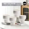 Juego de tres macetas de cerámica grandes para uso doméstico, sencillas y creativas, adecuadas para plantas verdes y suculentas, con platillo