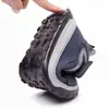 Zapatos de Algodón de Caña Alta con Felpa de Invierno para Hombre con Velcro para Personas de Mediana Edad y Mayores Botas de Algodón Cálidas Suela Gruesa Antideslizante Botas de Nieve para Exteriores para Personas Mayores