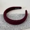Faixa de Cabeça Listrada de Tricô Estilo Coreano com Aba Larga para Mulheres, High-End, Versátil e Elegante para Saídas Diárias e Grampos de Cabelo