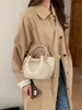 Bolsas de Couro Coreanas de Nicho, Bolsas Transversais, Bolsas Tote Femininas, Bolsas Versáteis da Moda para o Dia a Dia, Bolsas de Ombro Tipo Saco com Textura