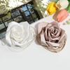Elegante collar francés de flores de satén con cadena de clavícula de alta gama, gargantilla que combina con todo, accesorios para mujer.