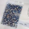 1440 Piezas de Joyería de Diamantes Planos para Uñas, Lujo Ligero, Elegantes Diamantes Azules para Uñas en Forma de Ojo de Caballo Torcido Mini Grandes y Pequeños