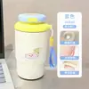 Taza isotérmica de doble boca con estampado de gatito y pez, suave y linda, transfronteriza, con cordón, adecuada para estudiantes, para ir al trabajo y para el coche, portátil y fácil de llevar