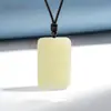 Mongolia Exterior Material Marca de Paz y Seguridad Alta Imitación Jade Hetian Material Boca Amarilla Marca Pan Qemal Jade Blanco Verde Marca Paz E18