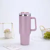 Taza Térmica de Viaje Aislada de 40 oz con Asa y Popote, Taza de Acero Inoxidable de Doble Pared al Vacío, Mantiene la Bebida Fría y Caliente, Termo para Café de Viaje