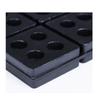 Almohadilla de Aislamiento de Vibraciones tipo Waffle de 4"x4"x3/4" para HVAC, Compresor de Aire, Almohadilla de Goma Antivibración, Absorción de Choques