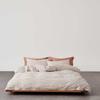 Conjunto Casual Listrado Cor Pura Algodão Fio Longo Quatro Peças Estampado Digital Lençóis de Cama Cobre Edredom Fronha Cama Lençóis de Cama Série Produtos Individuais