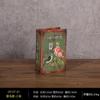 Adornos decorativos de libros retro de estilo europeo, libro falso de cuero, caja para teléfono móvil, accesorio para fotografía, modelo de libro