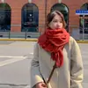 Bufanda Chal para Mujer, Nueva Manta para Siesta de Oficina de Otoño e Invierno, Manta Exterior Cálida de Lana de Alta Calidad