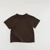 Elegante Conjunto de Vestido con Estampado de Leopardo para Bebés y Niños Pequeños, Verano Color Puro Manga Corta Top Interior con Vestido Dulce de Tirantes Ropa para Bebés Niñas
