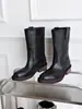 Botas Vaqueras Melard Martin de Piel de Vaca Suave, Botas Vaqueras de Media Caña para Mujer, Piel Genuina de Caña Ancha, Suela Plana, Punta Redonda, Botas de Tacón