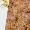 Escarcha de OtoñoTela de brocado brillante estampada floral estilo chino atmosférico para vestidos cheongsam de mujer, chalecos y prendas florales
