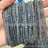 Ventas Directas de Fábrica de Alta Calidad Cuentas de Luna Gris 3-4 mm Cristales de Labradorita Cuentas Pulsera Semi-Terminada DIY con Cuentas