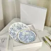 Ogidi Estilo Europeu Luxo Leve Porcelana Fina Prato de Jantar Prato para Bife Prato de Sobremesa Uso Doméstico 8 polegadas 10 polegadas Prato de Jantar Prato