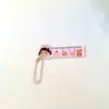 Regla de Palma de Lápiz Creativa Caricatura Mini Regla Portátil Colgante de Mochila Regla de Medición Papelería para Estudiantes Pequeño Regalo