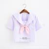 Gravata Borboleta Lisa Estilo Japonês Sem Costura Acessório de Uniforme de Marinheiro Estilo Kansai Gravata Borboleta Préppy Doce Uniforme JK Gola Flor