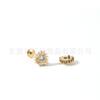 Clavo de Oreja de Titanio Jiang Ti F136 Amor Erizo de Mar Diamante Transfronterizo G23 Aleación de Titanio Joyería para Perforación Corporal Pendientes