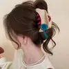 Nuevo Modelo 2025 Diseño Sencillo Pinza para el Cabello de Tiburón con Forma de Ola para la Parte Trasera de la Cabeza, Pinza Grande de Gama Alta para Mujeres