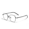 2025 Nuevos Gafas Retro de Metal Todo Titanio de Montura Grande Luz Azul Moda Simple Espejo Plano de Mujer Montura Retro de Hombre