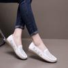 Sapatos de Mãe Transparentes de Gel com Solado Macio, Sapatos Antiderrapantes para Enfermeiras, Sapatos de Salto Baixo para Mulheres de Meia-Idade e Idosas, Tamancos Casuais Vazados Respiráveis