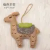 Pingente Fofo Estilo Ins de Feltro de Lã de Alpaca Bordado, Pingente de Bolsa Étnico de Nicho, Pingente de Boa Sorte