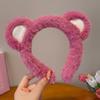Diadema de Fresa para Mujer Nueva 2023 Diadema Color Pitaya Diadema Rellena Diadema para Lavado de Cara Presión Banda para el Cabello