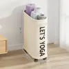 Cesta de Almacenamiento de Bolsa de Papel, Caja de Almacenamiento Móvil para Bolsas de Conservación Fresca, Organizador de Bolsas de Compras, Estante de Almacenamiento para Bolsas de Té de Leche