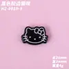 Materiales de accesorios de resina de gato con lazo lindo para manualidades DIY, adecuados para Crocs, fundas de teléfono, parches y pinzas para el cabello