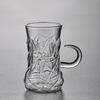 Taza y Platillo para Café Turco de Vidrio de Borosilicato Alto Hogareño Vidrio para Té Negro Vaso de Agua Exportación Transfronteriza Saudí Té de la Tarde