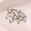 Cuentas Hexagonales de Platino Chapado en Cobre Pulsera DIY Hecha a Mano Accesorios de Cuentas Collar de Perlas Casero Joyería Material de Cuentas Multifacético