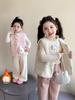 Chaleco Caliente para Niñas con Forro de Felpa para Otoño e Invierno Ropa Exterior Infantil 2025 Nuevo Chaleco Engrosado para Bebés Niñas Ropa de Invierno