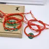 Pulsera Tejida de Cuerda Roja Estilo Étnico para Hombres y Mujeres, Pulsera de Cuerda Roja para la Buena Suerte y la Seguridad en el Año Zodiacal de Uno, Pequeño Regalo al por Mayor