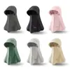 Protector Solar Cara Completa Nuevo Sombrero Parasol Todo en Uno Gorro para Montar al Aire Libre Verano Máscara de Seda de Hielo Protección UV