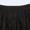 Ins transfronterizo europeo y americano 2026 nueva moda elegante para mujer al por mayor diseño suelto con flecos cintura elástica falda