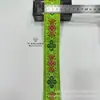Nuevo Estilo Jacquard Dorado Estilo Chanel Encaje con Cinta de Colores para Vestidos, Trajes de Gala, Zapatos, Sombreros, Disfraces de Escenario y Accesorios de Ropa