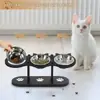 Comida de Madeira para Pets para Gatos e Cachorros em Estoque, Alimentos e Petiscos, Suporte de Alimentação Ajustável de Madeira Maciça de Chão para Uso Doméstico na Sala de Estar