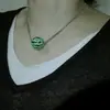 Colar Minimalista de Verão Estilo Coreano com Pingente de Contas de Melancia para Clavícula Feminina, Atacado de Joias com Design Minimalista