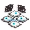 Accesorios para joyería DIY conector de ojos de diablo chapado en oro de cobre puro no se cae taladro no se decolora pulsera