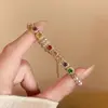 Pulseira Elegante e Refrescante Azul Marinho em Forma de Ovo com Pingentes de Pérola, Exquisita, Luxo Leve, Elegante, Delicada, Versátil para o Dia a Dia