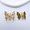 Cobre Chapado en Oro con Circonita Cuentas Espaciadoras de Lazo Multitaladro Accesorios para Pulseras Collares Joyería Hechos a Mano DIY Venta al por Mayor
