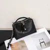 Bolsa Boston Feminina de Couro Genuíno, Bolsa Feminina de Corrente, Bolsa de Mão e Transversal em Couro Bovino Natural de Primeira Camada, Presente de Dia das Mães