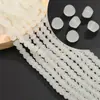 Vidro Jade Geométrico Forma Especial Tridimensional Furo Passante Contas Artesanal DIY Pulseira Caseira Colar Joias com Contas Acessórios