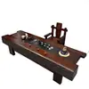 Mesa de Té de Madera Maciza, Tetera, Mesa de Té de Oficina Estilo Chino Nuevo Madera de Barco Viejo, Sala de Estar, Combinación de Mesa de Té y Sillas para el Hogar