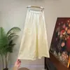 Zhi LiPantalones Casuales de Pierna Ancha con Jacquard de Estilo Chino Nuevo Llegada Otoño 2026 Estilo Nacional Cintura Elástica Pantalones Sueltos para Mujer