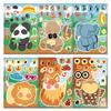 8 original floresta animal montagem DIY celular caso pintura de parede mão livro decoração ins atacado