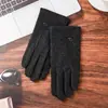 Guantes Cálidos para Hombre para Otoño e Invierno, Forrados de Felpa y Engrosados, Adecuados para Correr, Deportes al Aire Libre, Ciclismo, Conducir, Resistentes al Viento y Compatibles con Pantalla Táctil