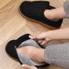 Zapatos de Casa de Algodón Gruesos Antideslizantes para Otoño e Invierno Zapatillas de Algodón con Apertura Amplia Zapatos de Algodón Completamente Cubrientes Zapatos Peludos para Personas de Mediana Edad y Mayores