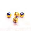 Directo de fábrica cloisonné cobre chapado en oro antiguo azul quemado cloisonné cuentas huecas pulsera diy accesorios ágata